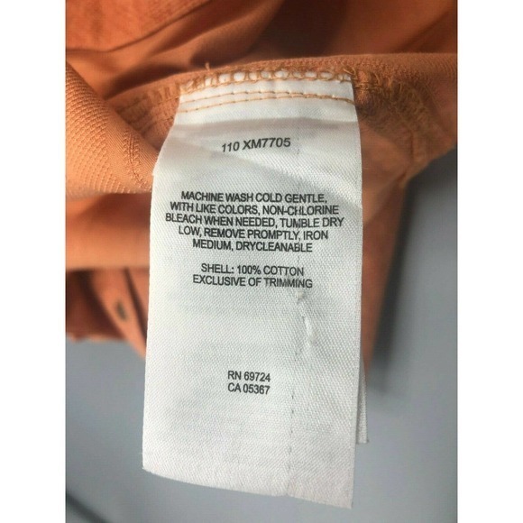 Columbia Large Short Sleeve Orange Button Up‎ Shirt - Picture 10 of 11